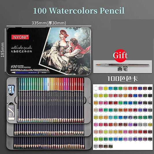 Lápices de acuarela de 100 colores