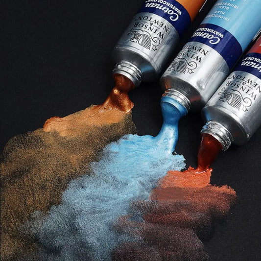 WINSOR & NEWTON-pintura de acuarela perlada metálica Gewen, nuevo Color, 8ml/tubo, suministros de Arte Artístico, suministros de pintura acuarela