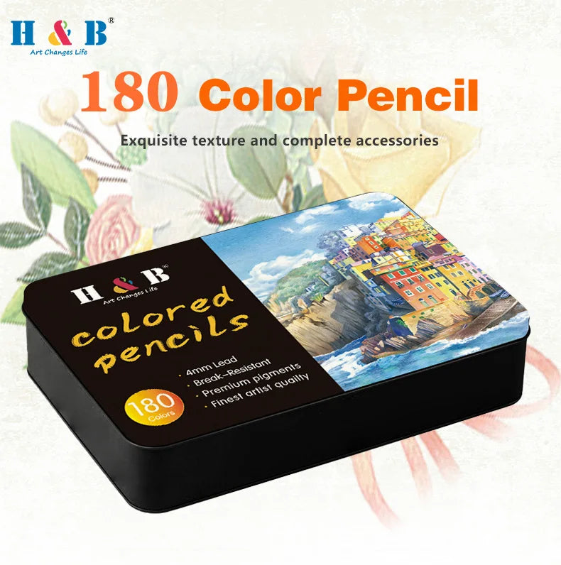 H & B-Juego de lápices de Colores al óleo